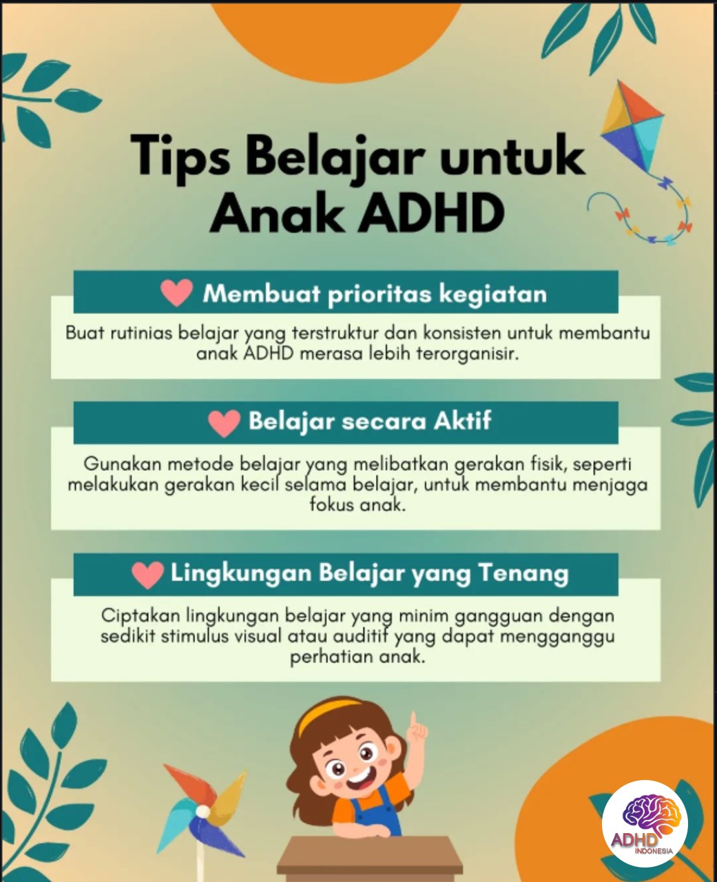 Strategi Belajar yang Cocok untuk Anak ADHD di Kabupaten Wakatobi